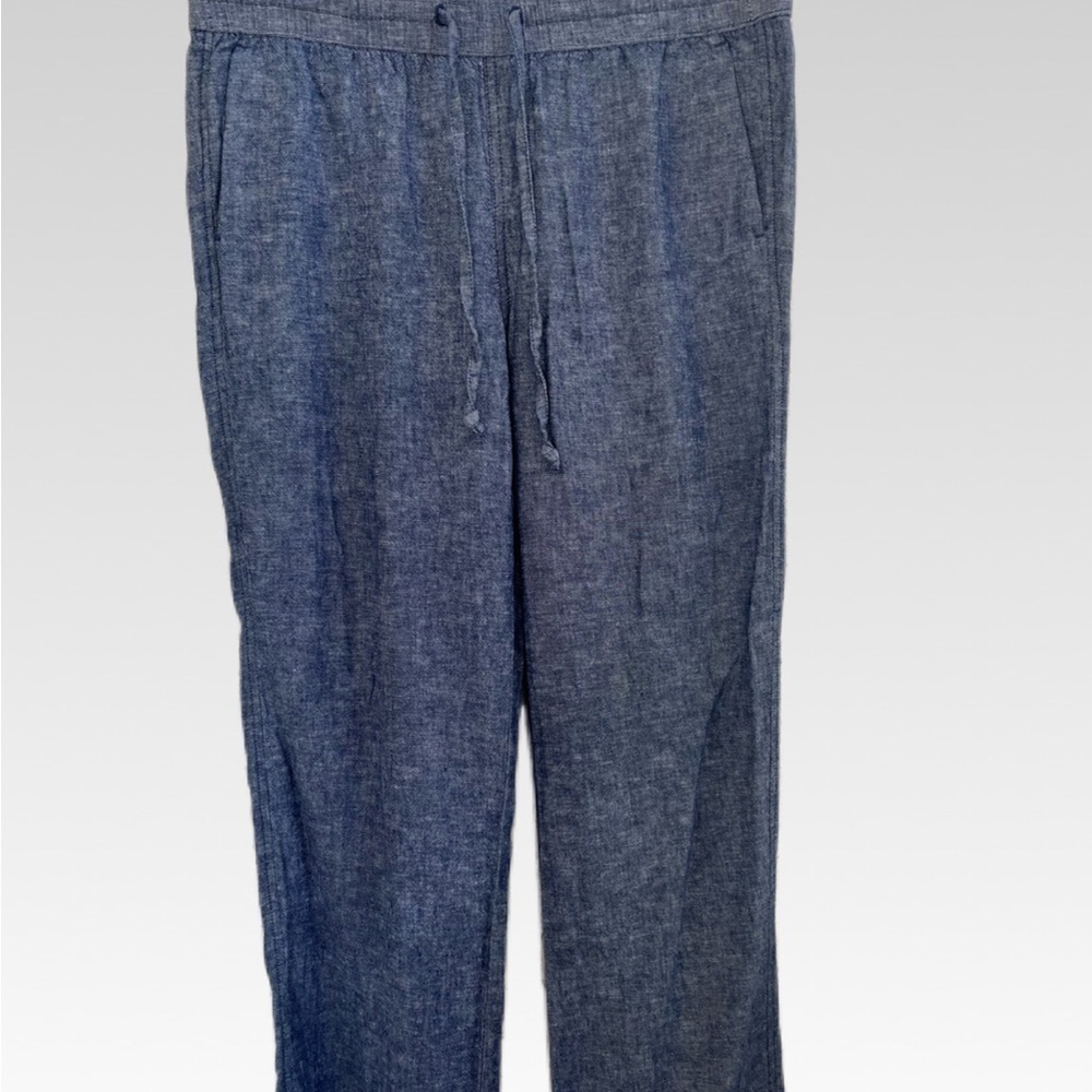 Ann Taylor Blue Chambray Pants S